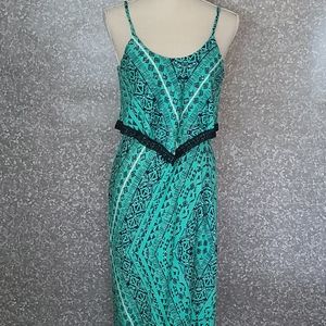 Vanity Aztec maxi dress size small